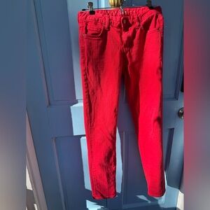Kate Spade Vibrant Red Jeans size 26